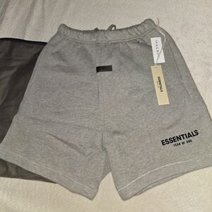 Dark Oatmeal Fear Of God Essentials Men Shorts